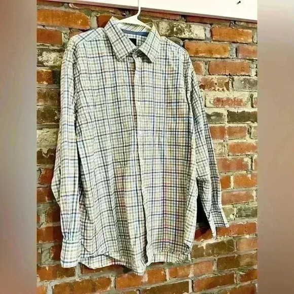 Tailorbyrd Multicolor 100% Cotton Striped Button Down Size XXL - Picture 2 of 8